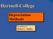 Depreciation Methods