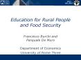Education for Rural People and Food Security PowerPoint PPT Presentation