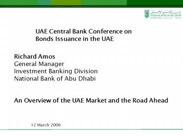 NBAD Corporate Finance Presentation