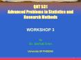 QNT 531 Advanced Problems in Statistics and Research Methods PowerPoint PPT Presentation