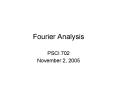 Fourier Analysis PowerPoint PPT Presentation