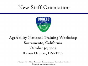 Cooperative State Research, Education, and Extension Service