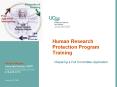 Human Research Protection Program Training PowerPoint PPT Presentation