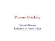 Program Checking