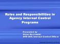DOL Internal Control Program PowerPoint PPT Presentation