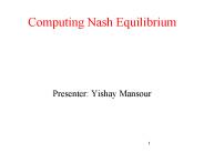 Computing Nash Equilibrium