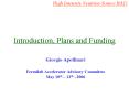 Introduction, Plans and Funding PowerPoint PPT Presentation