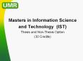 Masters in Information Science PowerPoint PPT Presentation