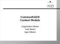 CommonKADS Context Models PowerPoint PPT Presentation