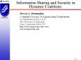 Information Sharing and Security in Dynamic Coalitions PowerPoint PPT Presentation