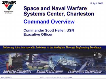 Space and Naval Warfare Systems Center, Charleston