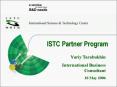 ISTC Partner Program PowerPoint PPT Presentation