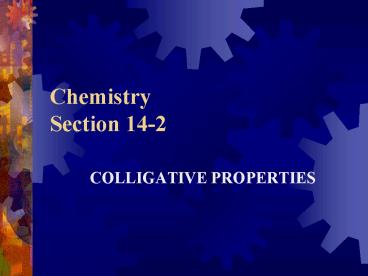Chemistry Section 142