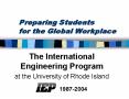 Preparing Students for the Global Workplace PowerPoint PPT Presentation