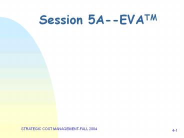 Session 5A--EVATM