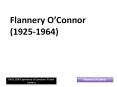 Flannery O PowerPoint PPT Presentation