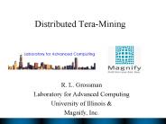 Distributed TeraMining