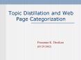 Topic Distillation and Web Page Categorization PowerPoint PPT Presentation