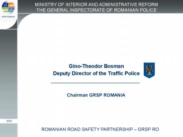 Chairman GRSP ROMANIA