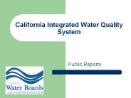 California Integrated Water Quality System