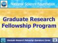 Graduate Research Fellowship Program PowerPoint PPT Presentation