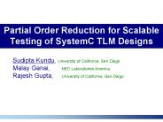 Partial Order Reduction for Scalable Testing of SystemC TLM Designs