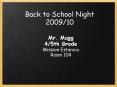 Back to School Night 200910 PowerPoint PPT Presentation