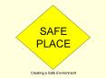 SAFE PLACE PowerPoint PPT Presentation