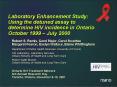 Laboratory Enhancement Study: Using the detuned assay to determine HIV incidence in Ontario October PowerPoint PPT Presentation
