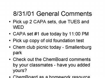 83101 General Comments