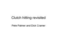 Clutch hitting revisited