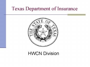 Texas Department of Insurance