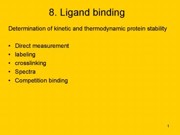 Determination of kinetic and thermodynamic protein stability