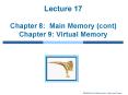 Lecture 17 Chapter 8: Main Memory cont Chapter 9: Virtual Memory PowerPoint PPT Presentation