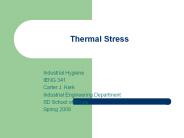 Thermal Stress
