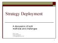 Strategy Deployment PowerPoint PPT Presentation