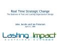 Real Time Strategic Change The Business of Fast and Lasting Organization Design Jake Jacobs and Ian PowerPoint PPT Presentation