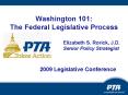 Washington 101: The Federal Legislative Process PowerPoint PPT Presentation