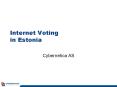 Internet Voting in Estonia PowerPoint PPT Presentation