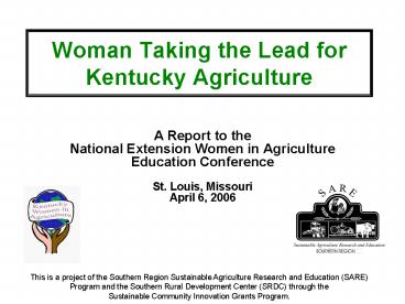 Woman Taking the Lead for Kentucky Agriculture