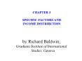 CHAPTER 3 SPECIFIC FACTORS AND INCOME DISTRIBUTION PowerPoint PPT Presentation