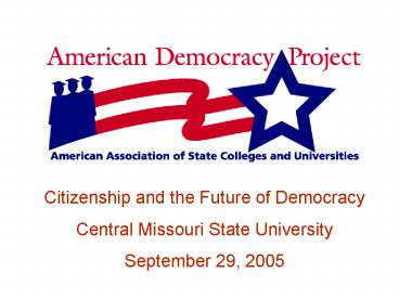 Citizenship and the Future of Democracy