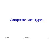 Composite Data Types