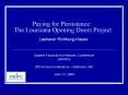 Paying for Persistence: The Louisiana Opening Doors Project PowerPoint PPT Presentation