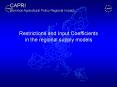 Restrictions and Input Coefficients in the regional supply models PowerPoint PPT Presentation