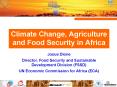 Climate Change, Agriculture and Food Security in Africa PowerPoint PPT Presentation