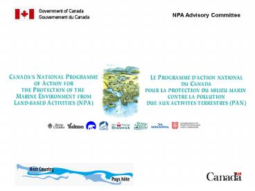 Canada's National Programme of Action for the Protection of the Marine ...