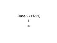 Class 2 (11/21) j