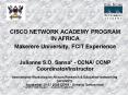 CISCO NETWORK ACADEMY PROGRAM IN AFRICA PowerPoint PPT Presentation