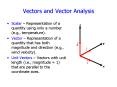 Vectors and Vector Analysis PowerPoint PPT Presentation